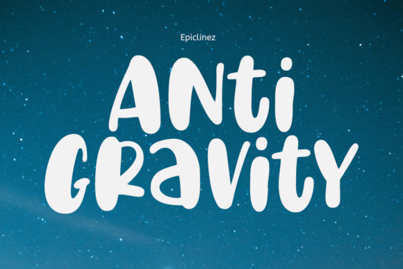 Anti Gravity Font for Creative Design