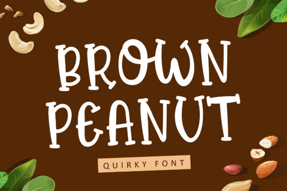Brown Peanut Font: Playful Typography for Digital Marketing