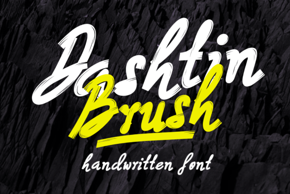 Dashtin Brush: A Font for Creative Expression