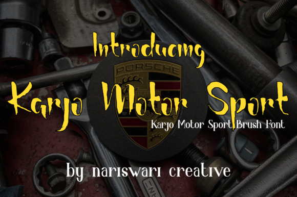 Karjo Motor Sport: Bold Font for Business