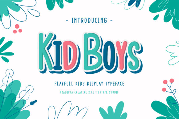 Kid Boys: A Playful Display Font for Web Design