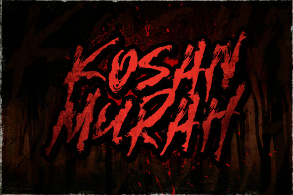 Kosan Murah: A Horror-Style Font for Impactful Design