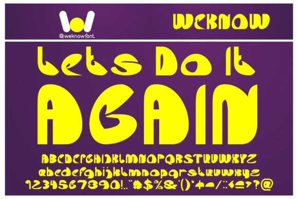 Let's Do It Again Font