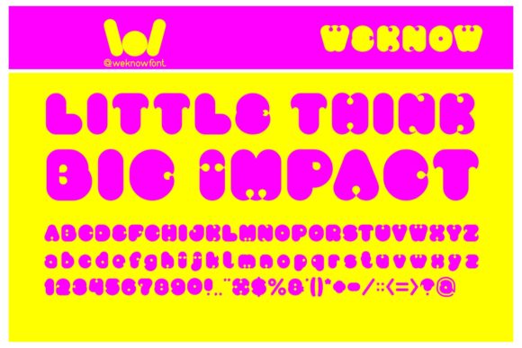 Little Think Big Impact Font