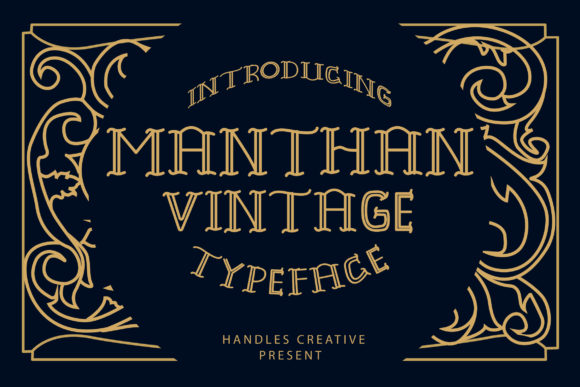 Manthan: A Vintage Display Font