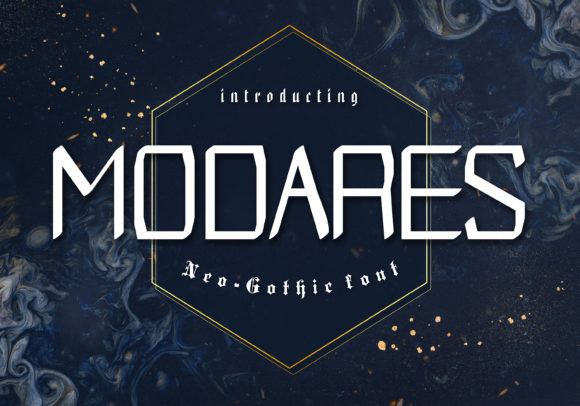 Modares: A Bold Display Font for Digital Marketing