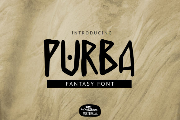 Purba: A Bold Display Font for Creative Makers