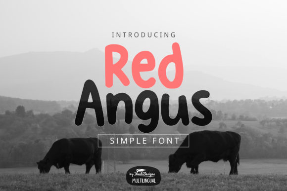 Red Angus Font for Creative Projects