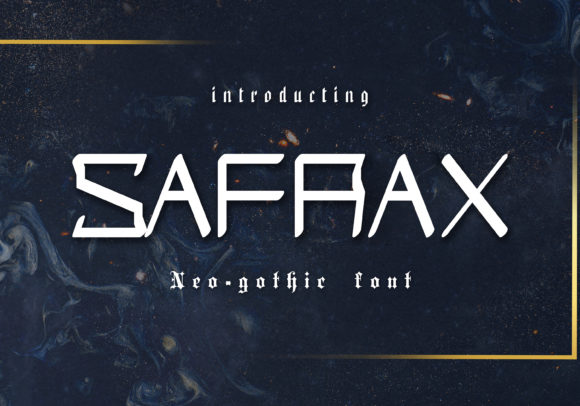 Safrax: A Bold Display Font