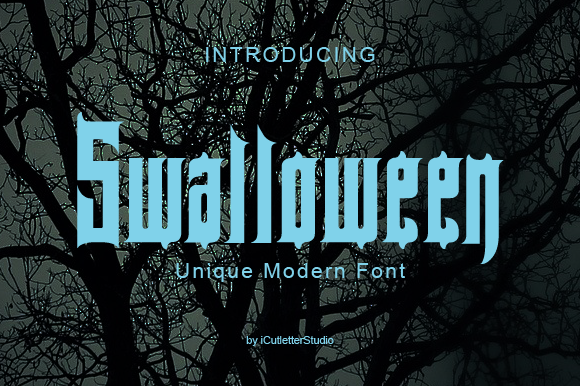 Swalloween: A Bold Display Font