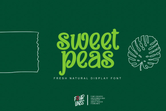 Sweet Peas Font for Creative Makers